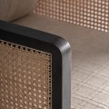 Elegancki fotel do salonu Kaleb, z plecionką wiedeńską - Vical