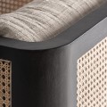 Elegancki fotel do salonu Kaleb, z plecionką wiedeńską - Vical