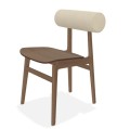 Krzesło dębowe z oparciem boucle Totem Light Smoked Grain – NORR11
