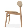 Designerskie krzesło dębowe tapicerowane boucle Totem Natural Grain - NORR11