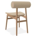 Designerskie krzesło dębowe tapicerowane boucle Totem Natural Grain - NORR11