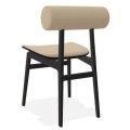 Designerskie krzesło dębowe tapicerowane boucle Totem Black Grain - NORR11