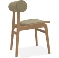 Krzesło drewniane tapicerowane boucle Totem Barnum boucle Natural - NORR11