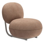 Nowoczesny fotel wypoczynkowy do salonu Cooper Steel, Mumble - NORR11