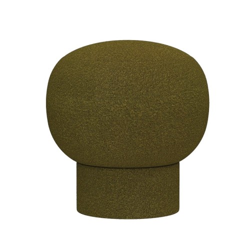 Designerska pufa do siedzenia Liège Ø45, Baru wełniana tkanina bouclé - NORR11