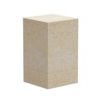 Stolik pomocniczy z trawertynu Cubism Natural - NORR11