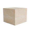 Stolik kawowy z trawertynu Cubism Natural 45x45 - NORR11