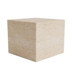 Stolik kawowy z trawertynu Cubism Natural 45x45 - NORR11