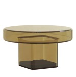 Szklany stolik kawowy Naked, Amber - NORR11