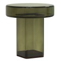 Stolik pomocniczy szklany Naked, zielony - NORR11