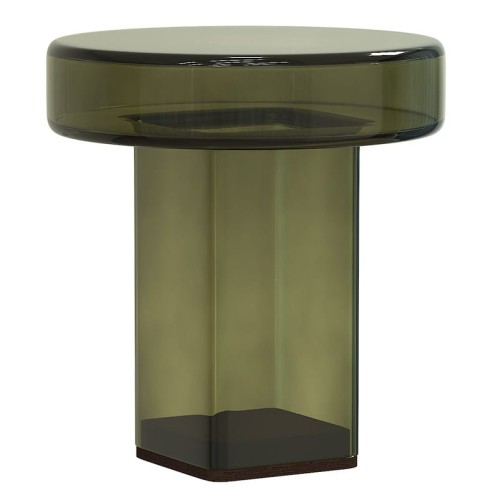 Stolik pomocniczy szklany Naked, zielony - NORR11