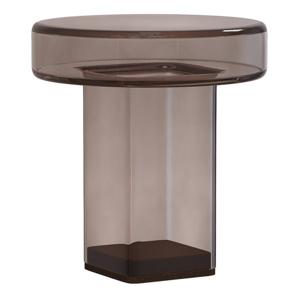 Stolik pomocniczy szklany Naked, Smoke - NORR11