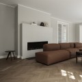 Stolik drewniany Fin dąb Black Oak, czarny - NORR11