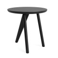 Stolik drewniany Fin dąb Black Oak, czarny - NORR11