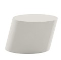 Stolik kawowy geometryczny Tilt betonowy, Chalk - NORR11