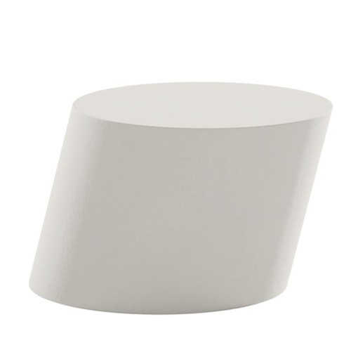 Stolik kawowy geometryczny Tilt betonowy, Chalk - NORR11