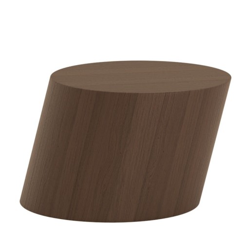 Stolik kawowy geometryczny Tilt, fornir dębowy, Dark Smoked - NORR11