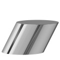 Stolik kawowy geometryczny Tilt, stal nierdzewna polerowana - NORR11