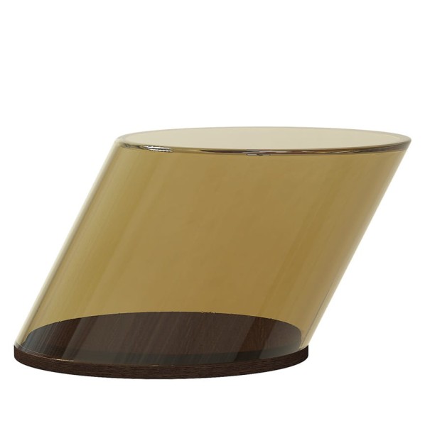 Stolik kawowy szklany Tilt, Amber - NORR11