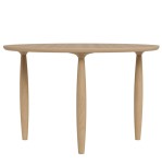 Okrągły stół z drewnianymi nogami Oku Ø 120, Natural - NORR11