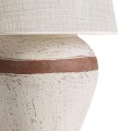 Lampa stołowa duża z terakoty z dekoracyjnym pasem 73cm - Vical