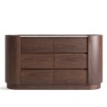 Komoda z szufladami Stuetta, brązowa - Vical