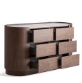 Komoda z szufladami Stuetta, brązowa - Vical