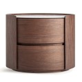 Szafka nocna z szufladami Stuetta, brązowa - Vical