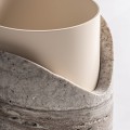 Wazon dekoracyjny z trawertynu i stali Daye Ø11 - Vical