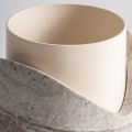 Wazon dekoracyjny z trawertynu i stali Daye Ø11 - Vical
