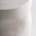 Mały stolik lastryko o organicznej formie Derath, biały off-white - Vical