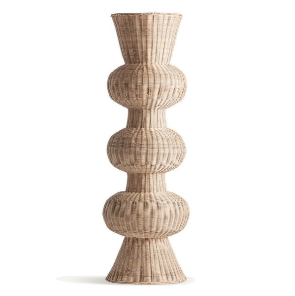 Lampa podłogowa rattanowa 150 cm - Vical