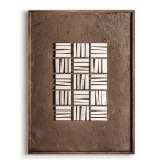 Minimalistyczny obraz z wypukłym motywem z drewna Bresse 82x122 - Vical