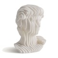 Rzeźba twarz z białej żywicy Nicole, 30 cm - Vical