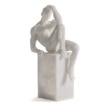 Rzeźba mężczyzna z białej żywicy Phoebe, 39 cm - Vical