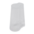 Wazon z ryflowanego szkła dmuchanego Ripe 26 cm - Muubs