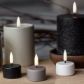 Świeca tealight na baterie z ruchomym płomieniem Tealight 400, Sandstone - Uyuni
