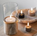 Świeczka na baterie z ruchomym płomieniem Tealight Maxi, Nordic White - Uyuni