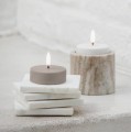 Świeczka na baterie z ruchomym płomieniem Tealight Maxi, Nordic White - Uyuni