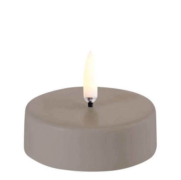 Świeczka na baterie z ruchomym płomieniem Tealight Maxi, Sandstone - Uyuni