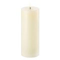 Świeca na baterie z ruchomym płomieniem, walec Led, 7,8x20, Ivory - Uyuni