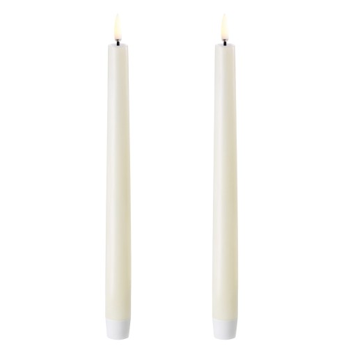 Świeca stożkowa Led na baterie z ruchomym płomieniem, Ivory - Uyuni