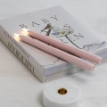 Świeca stożkowa 25 Led na baterie z ruchomym płomieniem, Rose Powder, 2pak - Uyuni