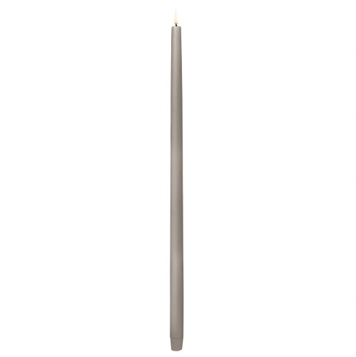 Długa świeca stożkowa 55 na baterie z ruchomym płomieniem LED, Sandstone - Uyuni