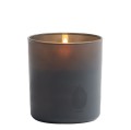 Świeca w szkle na baterie LED z ruchomym płomieniem 9x10, szara - Uyuni