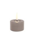 Świeca walec LED na baterie z ruchomym płomieniem Melted Pillar 5x2,8, Sandstone - Uyuni
