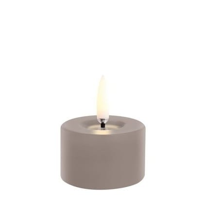 Świeca walec LED na baterie z ruchomym płomieniem Melted Pillar 5x2,8, Sandstone - Uyuni