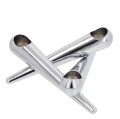 Dekoracyjny świecznik na trzy świece Bonfire, chrom - Uyuni