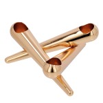 Dekoracyjny świecznik na trzy świece Bonfire, złoty - Uyuni