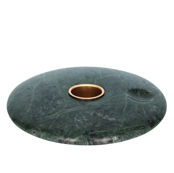 Świecznik marmurowy na świecę stożkową Chamber, zielony - Uyuni